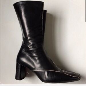 Prada vintage black boots US7.5